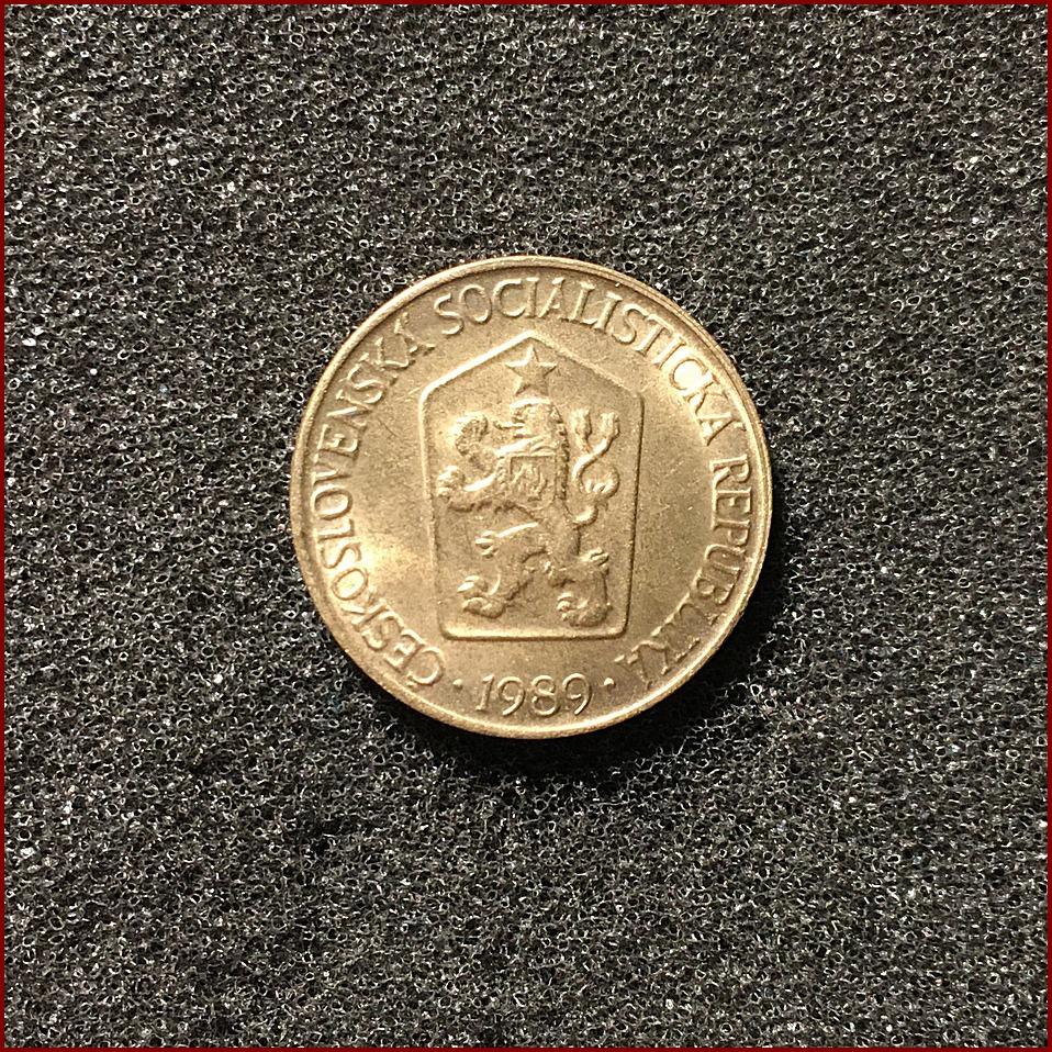 1 koruna 1989 mince Československo (1 Kčs ČSSR) - Numizmatika