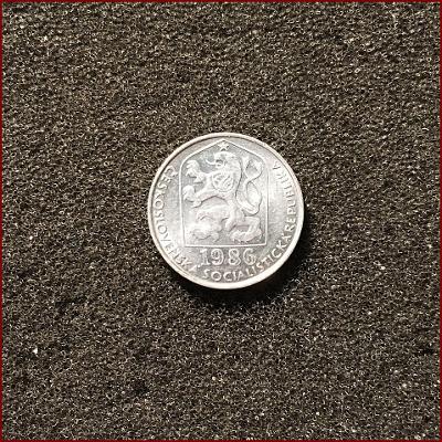 10 haléř 1986 mince Československo (10 h ČSSR)