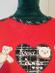 XINYIBU-Dievčenské bavlnené červené tričko s farebnou nášivkou, - Detské tričká