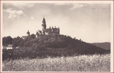 Bouzov * pohled na hrad, nakl. Čuda * Olomouc * M856