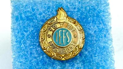 Odznak Rumunsko IEFS 1922 Bucuresti