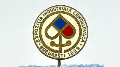 Odznak Rumunsko Bucuresti 1969 Expozitia Industrială Cehoslovacă