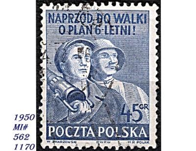 Polsko 1950, šestiletka, rolník a dělník 