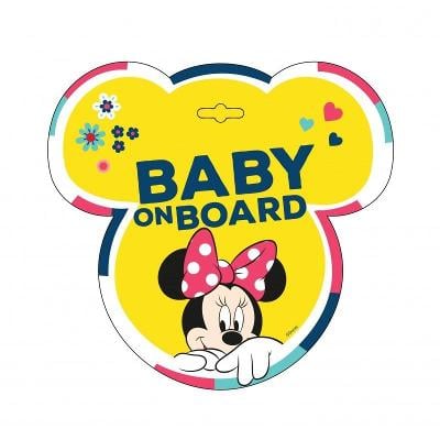 Cedulka "Baby On Board" (Minnie)