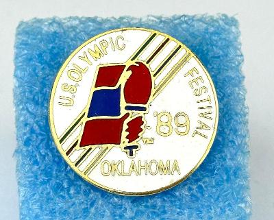 Odznak U.S. Olympic festival Oklahoma 1989