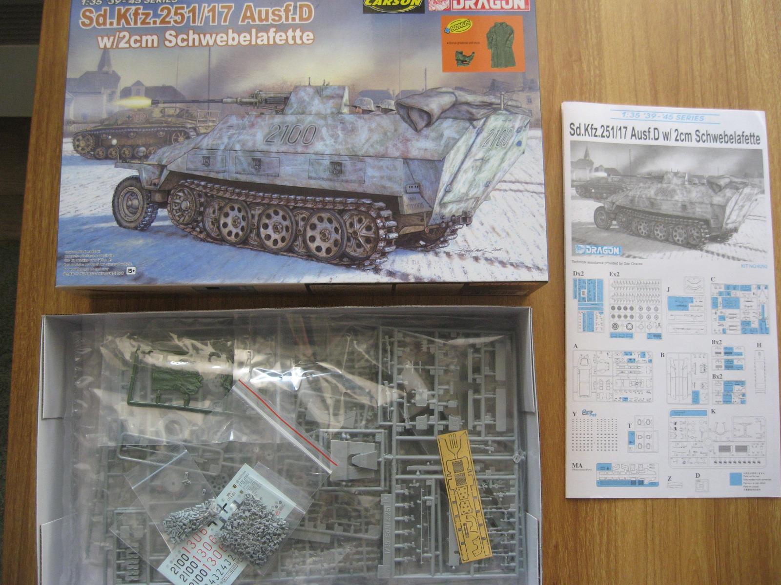 DRAGON 6292 Sd.Kfz. 251/17 Ausf.D w/2cm Schwebelafette 1:35 | Aukro