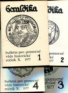 Heraldika, č. 1, 2, 3, 4: kompletný ročník X. 1977