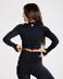 WOMEN'S BEST Crop top s dlouhým rukávem dámský Power Seamless L, Black - Dámské oblečení