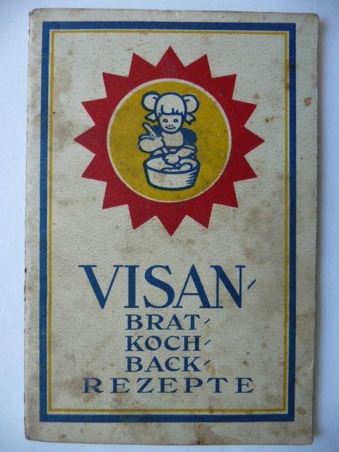 Starý nemecký reklamný zošitok - Visan - Brat-koch-back rezepte - Knihy a časopisy