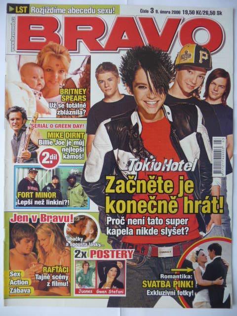 Časopis - BRAVO - číslo 3. z roku 2006 - (Vyšlo 9. 2. 2006) - Knihy a časopisy