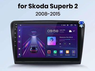 Android autorádio s navi pro ŠKODA SUPERB 2 (2008-2015)