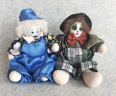 2 Sběratelské panenky - klauni