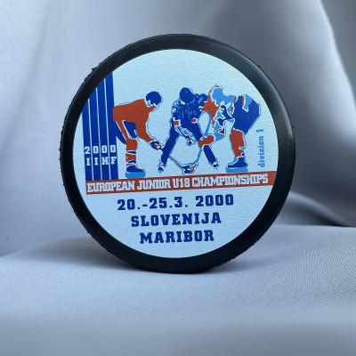 Hokejový suvenýrový puk Mistrovství světa U18 IIHF 2000 Slovinsko