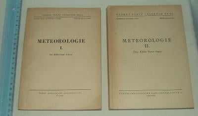 Meteorologie I. a II. P. Uhlíř - 1955 - VŠ zemědělská - argonomická f.