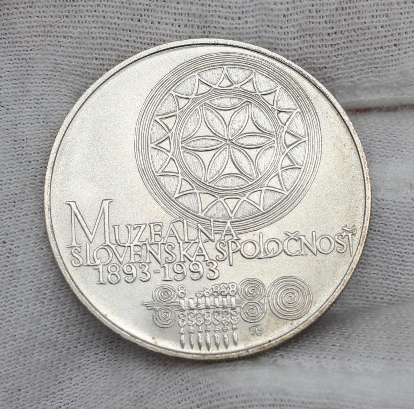 1993 100 Kčs Muzeálna Slovenská Spoľočnosť - Numizmatika
