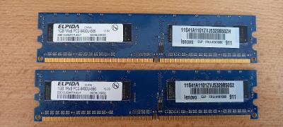 RAM DDR2 2GB 800Mhz CL6 ELPIDA , kit 2 x 1GB 