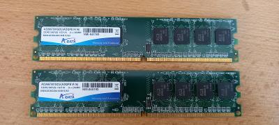 RAM DDR2 2GB 667Mhz CL5 ADATA , kit 2 x 1GB