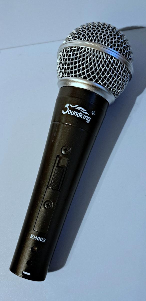 Vokální dynamický mikrofon SOUNDKING EH002 + stojánek + kabel 3m - Zvukové a světelné aparatury