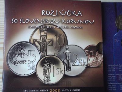 Súprava obežných mincí Slovensko 2008 proof