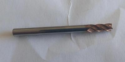 Tvrdokovova freza 4-brita, priemer 4 mm