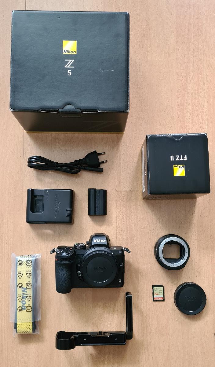Nikon Z5 +FTZII adaptér +Objektiv Nikkor AF-S 50mm f/1,8 G +64GBkarta - Foto