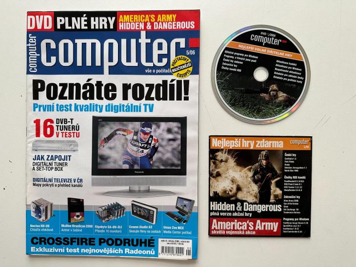 Časopis Computer 5/06 vč. CD přílohy! plná hra Hidden & Dangerous - Knihy a časopisy