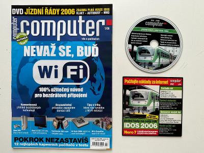 Časopis Computer 1/06 vč. CD přílohy! Nero 07, jízdní řády, demo PC he