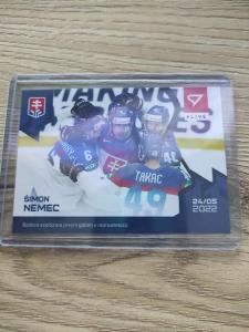 Simon Nemec Slovensko Sportzoo hokejová kartička limit /154 RC