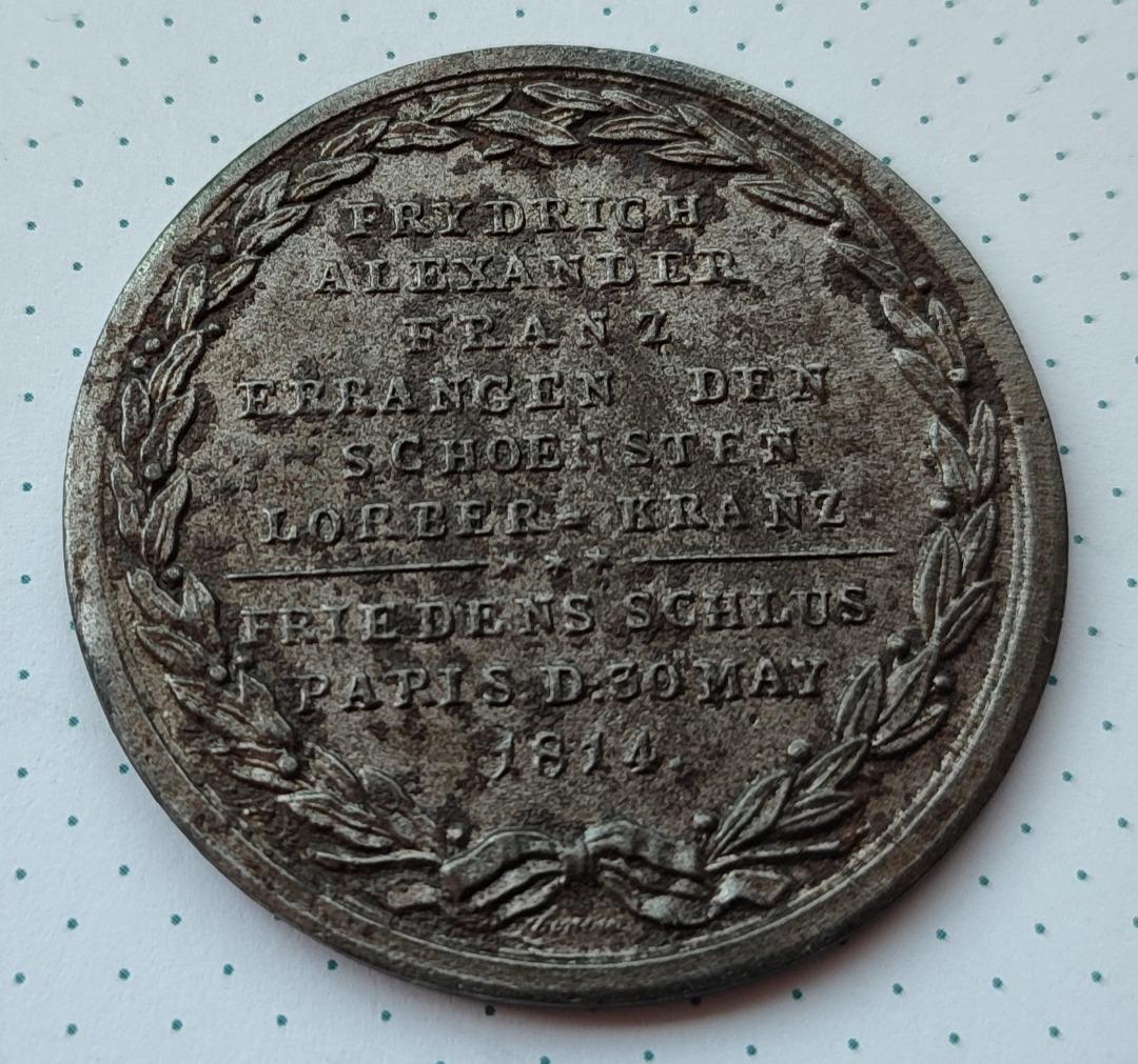 Fe medaile 1814 ( Lerch ), František II. (1792-1835) - Numismatika