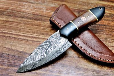189/ Damaškový lovecký nůž. Rucni vyroba.