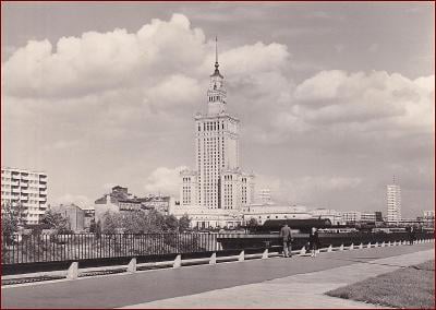 Warszawa * Palac Kultury i Nauki, budova, část města * Polsko * V1885