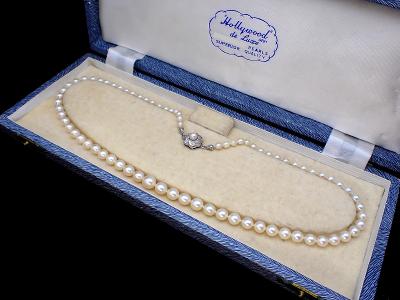Gradující náhrdelník 50cm-  zlato, mořské akoya perly