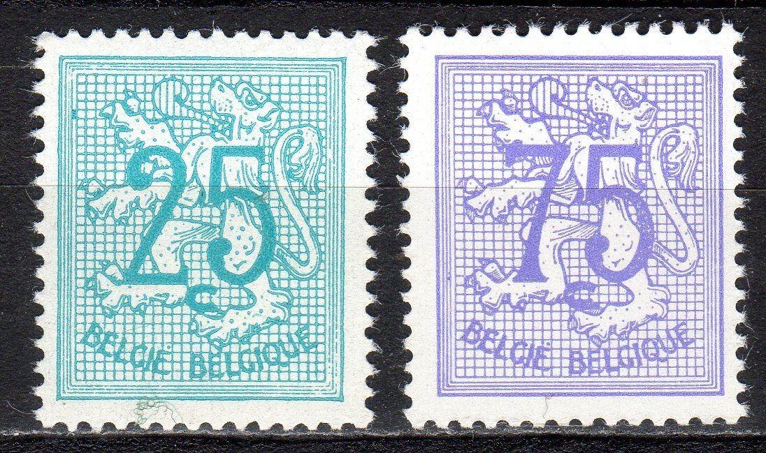 Belgicko 1966 Heraldický lev Mi# 1434-35 1223 - Známky