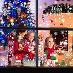 15 listov vianočné obrázky na okno vianočné dekorácie 380 kusov (2571) - Dom a záhrada