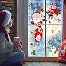 15 listov vianočné obrázky na okno vianočné dekorácie 380 kusov (2571) - Dom a záhrada