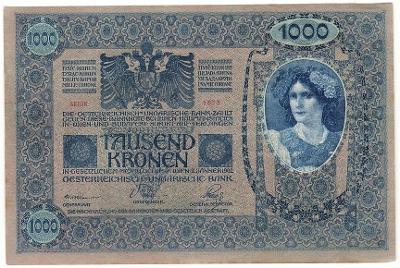 1000 Kronen 1902, série 1615 (přetisk DO)