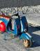 Plechový retro VESPA skúter - modrý motorka skvelý darček - Modelárstvo