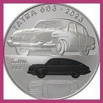 Ag mince 500 Kč Tatra 603 PROOF