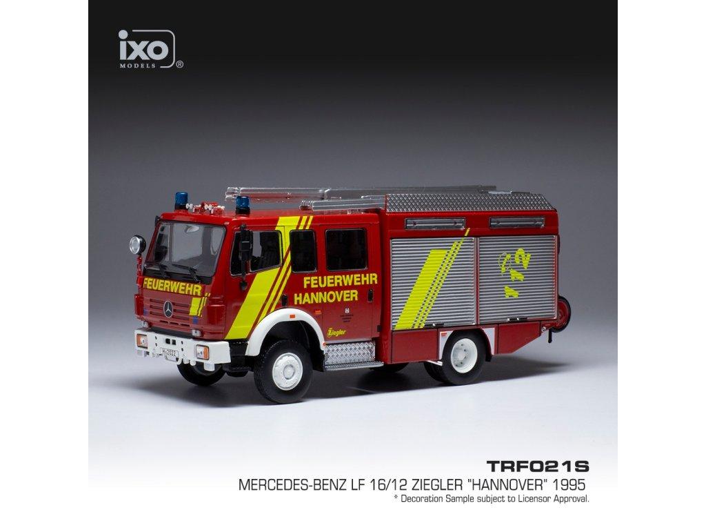 Mercedes-Benz LF 16/12 Ziegler Hannover hasiči 1:43 IXO | Aukro