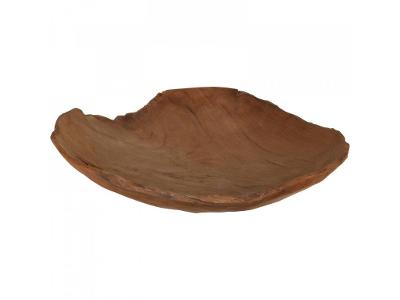 Dekorativní miska z teakového dřeva, průměr 30 cm