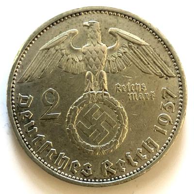 Stříbrná 2 Marka 1937 A Německo 