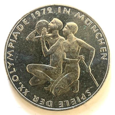 Stříbrná 10 Marka  – atleti OH Mnichov, 1972 G Německo