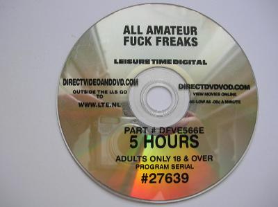 made in USA erotické DVD 5 hodin All amateur fuck freaks bez obalu