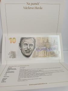 Pamětní bankovka Václav Havel serie A01