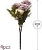 4 kusy Umelé kytice z ruží pre domáce dekorácie, zelené (623) - Dom a záhrada