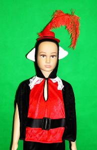 N5724 KOCOUR V BOTÁCH - karnevalový kostým pro děti vel.92