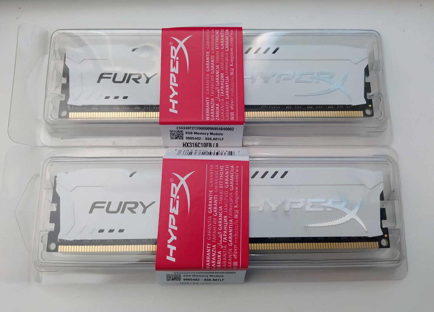 DDR3 16GB /2x 8GB/ 1600MHz Kingston HyperX FURY - Počítače a hry