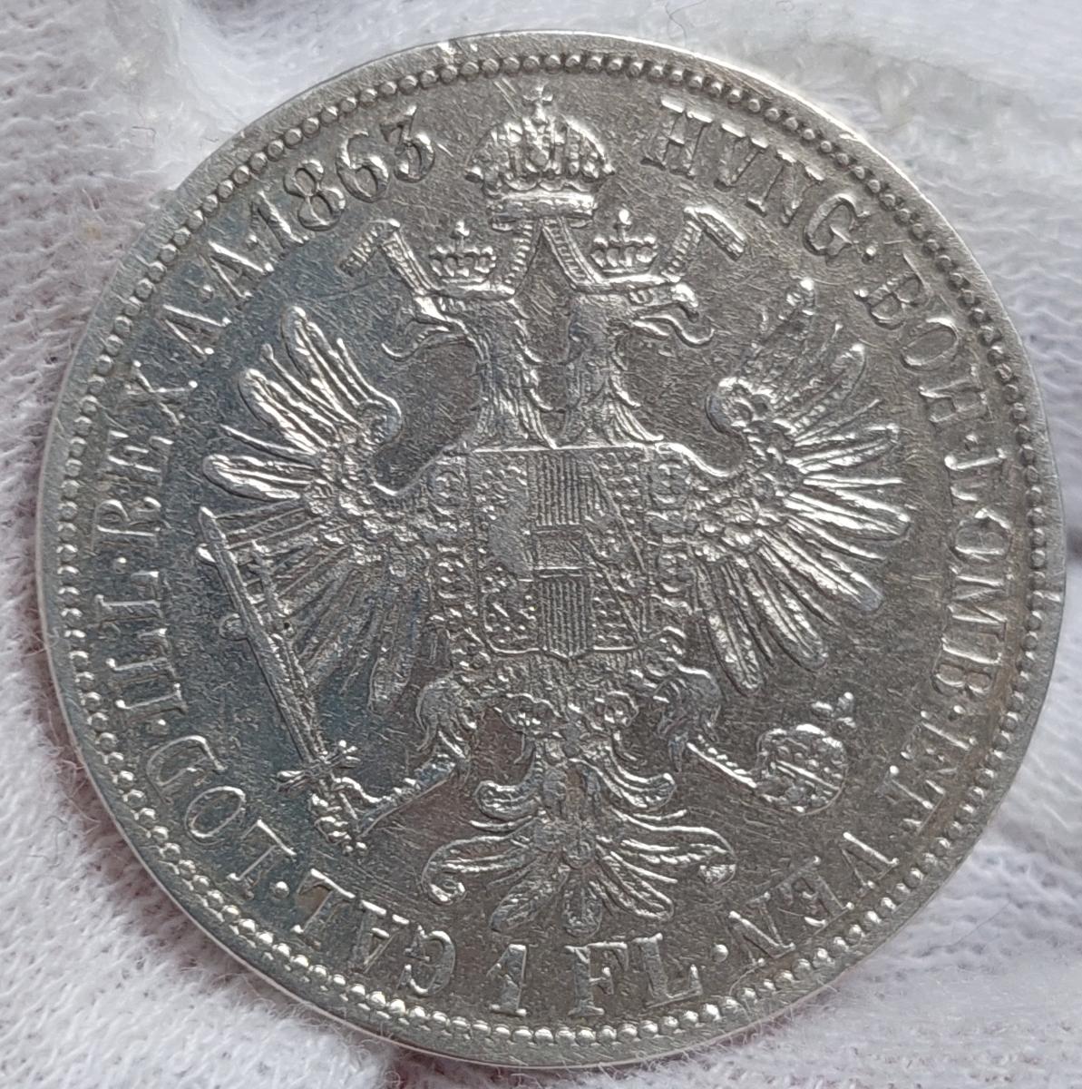 1 Zlatník 1863 bz | František Jozef I - Numizmatika