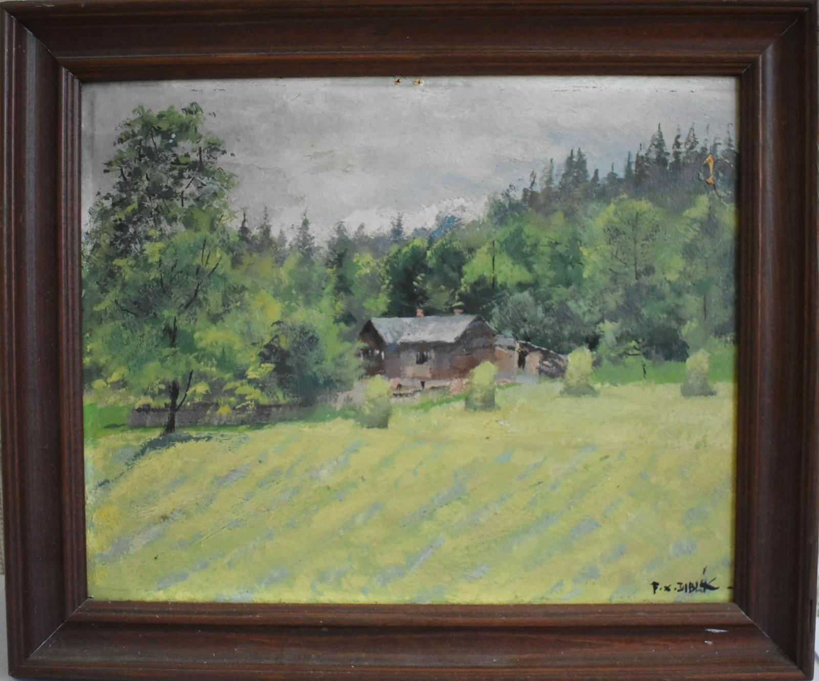 FRANTIŠEK XAVER DIBLÍK (1887-1955), OLEJ, PÔVODNÝ RÁM - Umenie