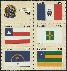 Brazília 1981 č.1773 a-e, vlajka, štátny znak